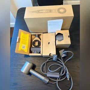 Dyson Supersonic Hairdryer with attachments